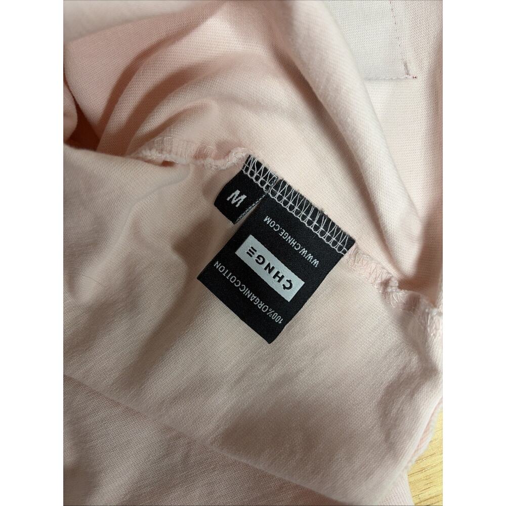CHNGE Long Sleeve Pink Shirt Embroidered (M) Teach Girls To Be Somebodies... - Picture 7 of 8